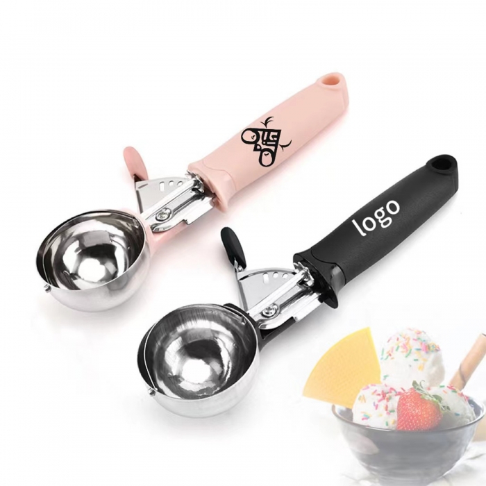 Ejected Stainless Steel Ice Cream Spoon Scoop