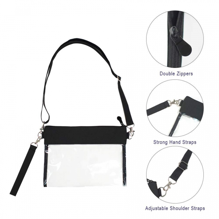 Transparent PVC Womens Crossbody Handbag