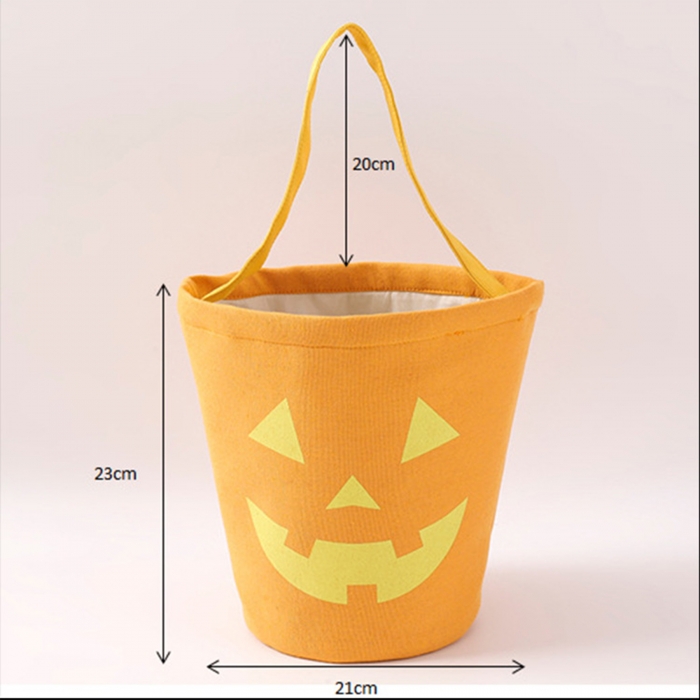 Halloween Candy Buckets Fabric Tote Gift Bags