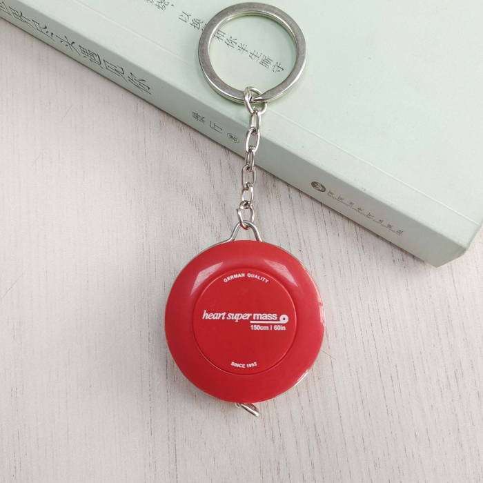 Mini Round Tape Measure Key Chain