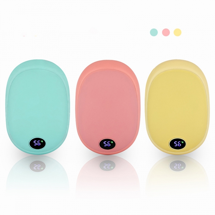 10000 mAh Portable Digital Display Hand Warmer Power Bank