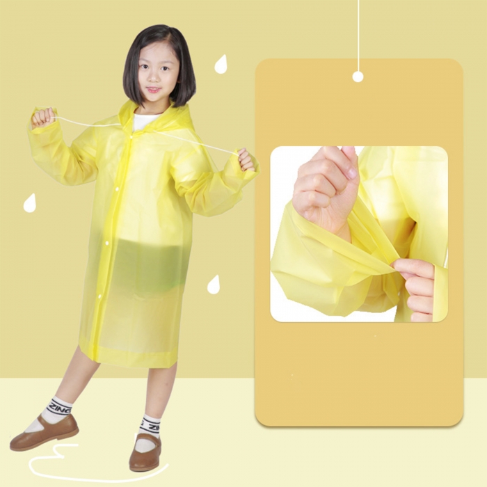 Reusable Thickened PEVA Kid Raincoat