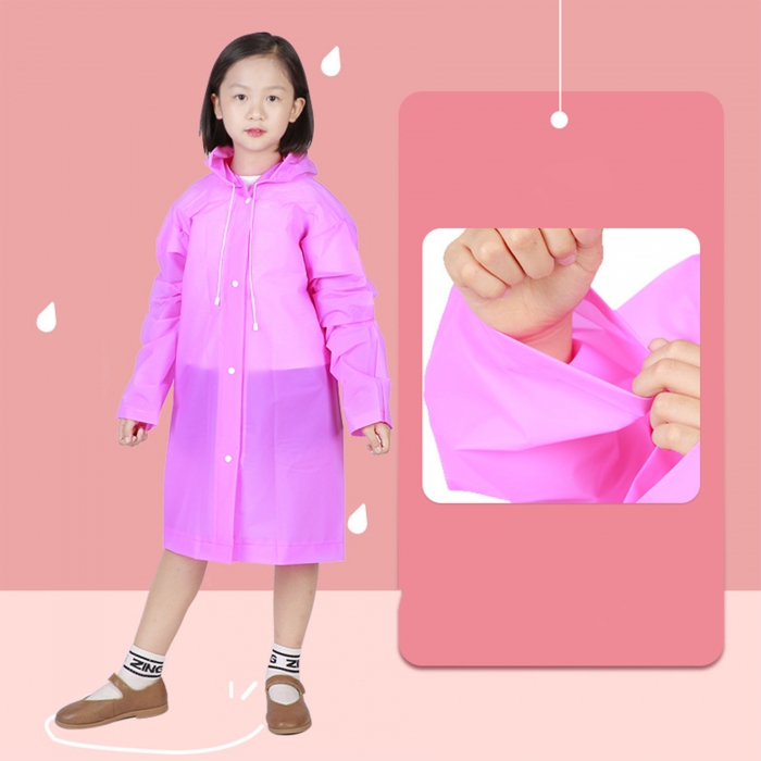 Reusable Thickened PEVA Kid Raincoat