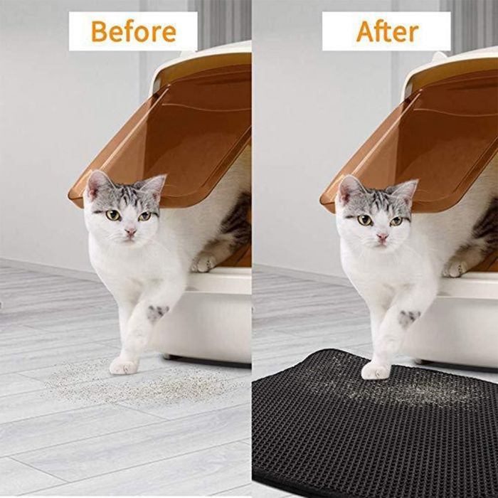 Double-Lyer EVA Waterproof Cat Litter Mat