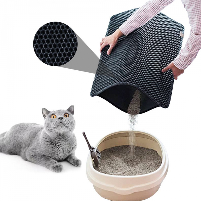 Double-Lyer EVA Waterproof Cat Litter Mat