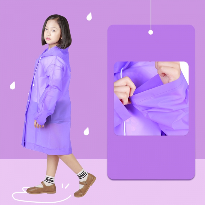 Reusable Thickened PEVA Kid Raincoat