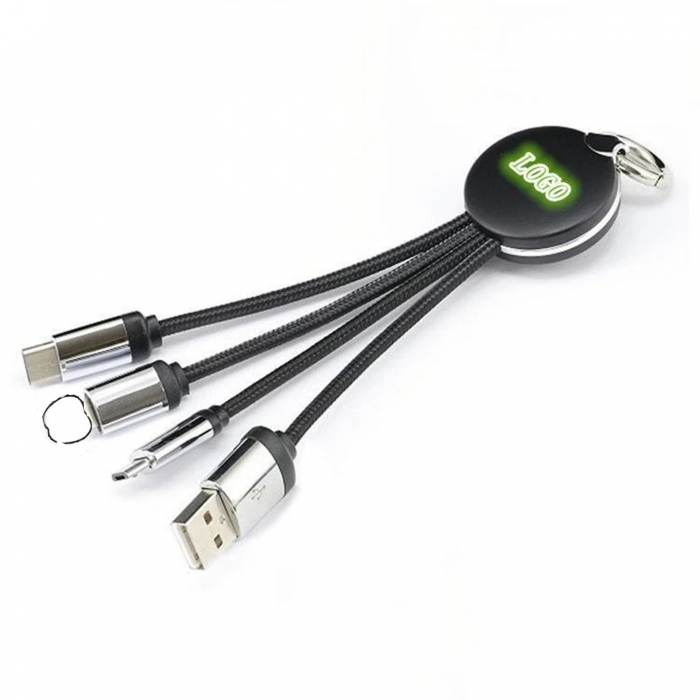 3 in 1 LED Charging Cables