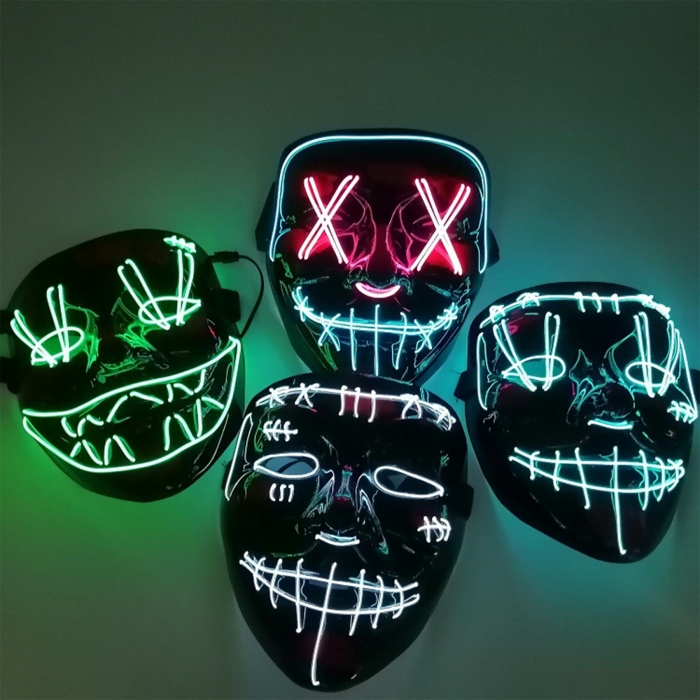 Halloween E.L. LED Luminous Light Up Mask