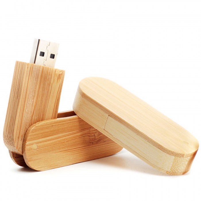 Natural Bamboo Eco-Friendly USB Flash Drives