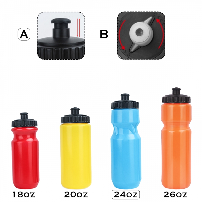 24oz Bicycling Squeeze Water Bottle