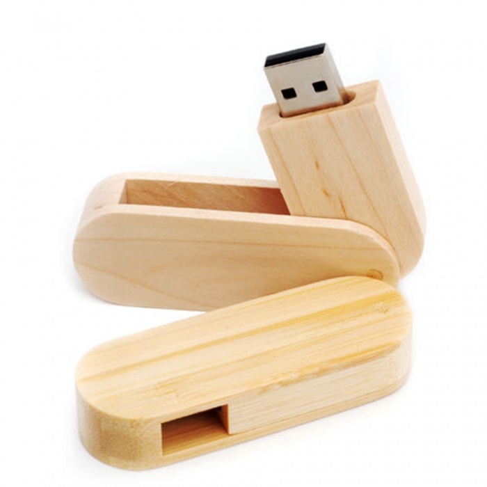 Natural Bamboo Eco-Friendly USB Flash Drives