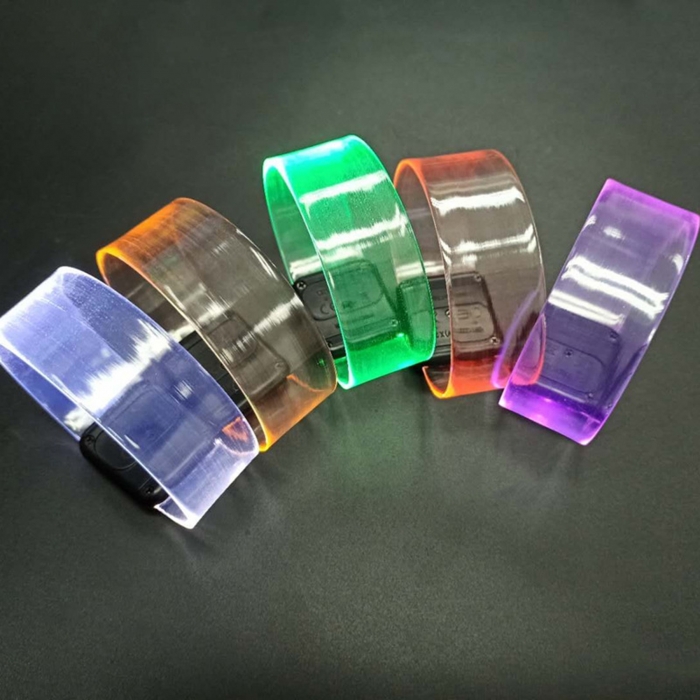 Transparent LED Wristband with Magnetic Clasp