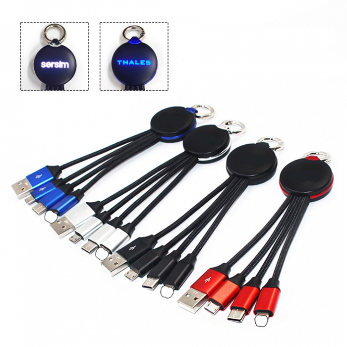 3 in 1 LED Charging Cables