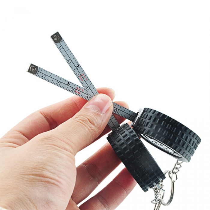 Tire Tape Measure Keychain