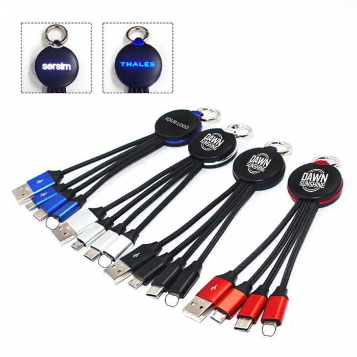 3 in 1 LED Charging Cables