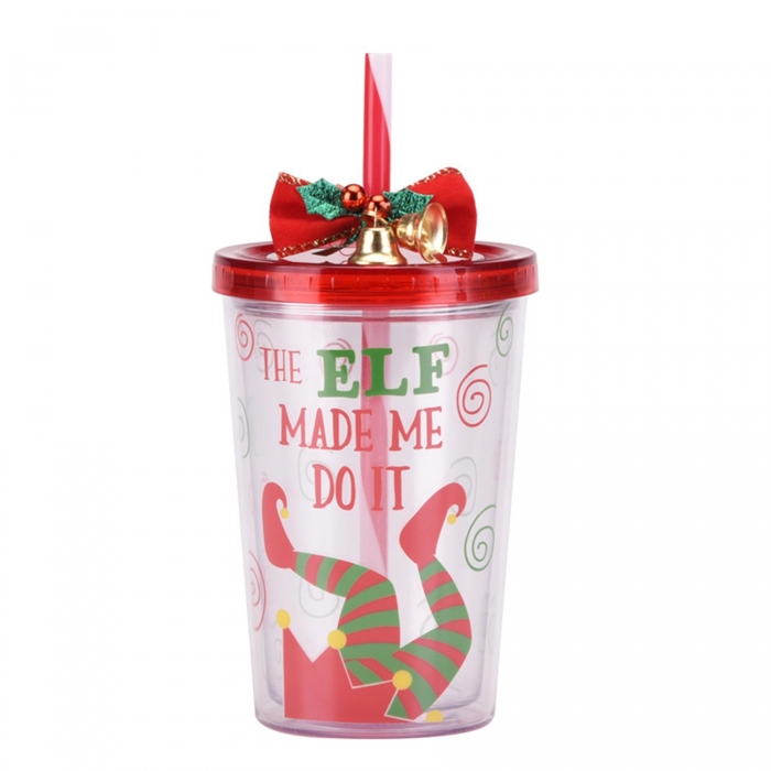 10 Oz Christmas Double Wall Cute Water Tumbler