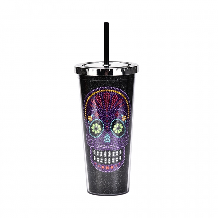 24 Oz Halloween Skull Water Cup