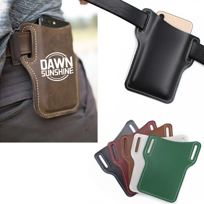 Cell Phone Leather Belt Pouch