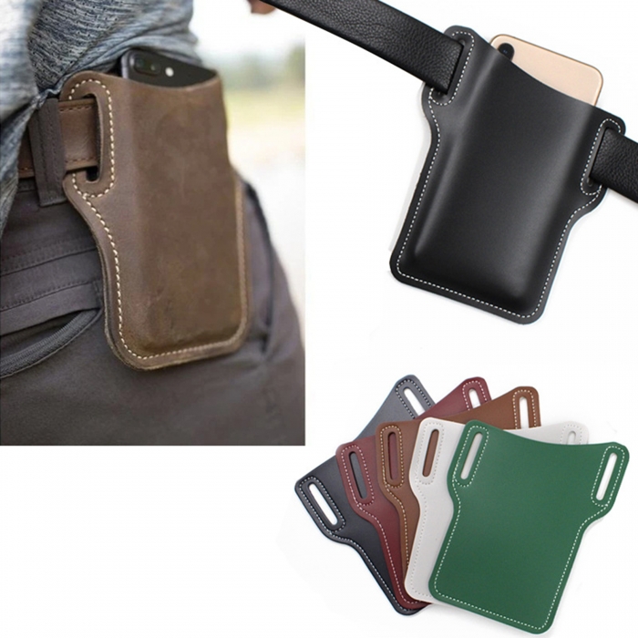 Cell Phone Leather Belt Pouch