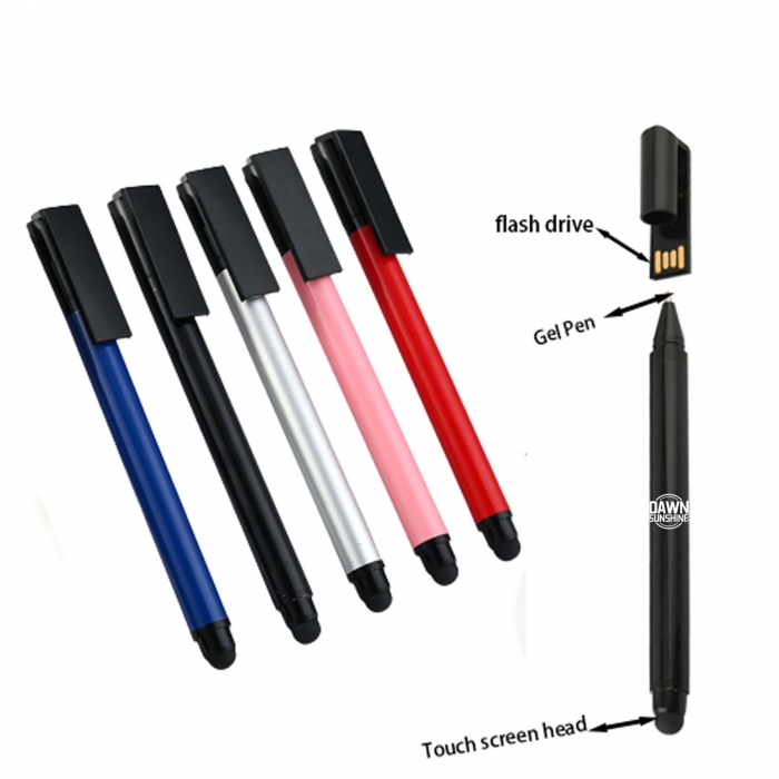 3 in 1 Flash Drive Stylus Ballpoint Pen