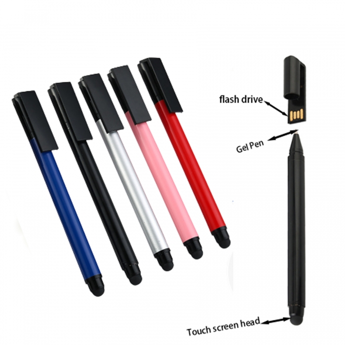 3 in 1 Flash Drive Stylus Ballpoint Pen