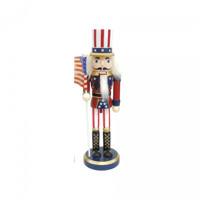 Traditional Painted Wooden Nutcracker American Soldier Doll