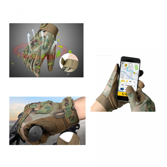 Touch Screen Camouflage Tactical Gloves