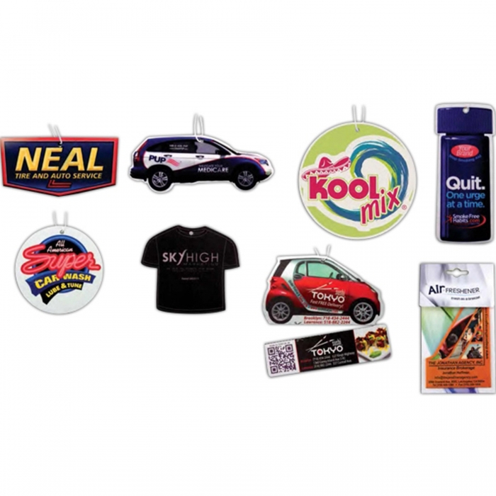 4 x 4 Paper Air Fresheners - Custom Shape