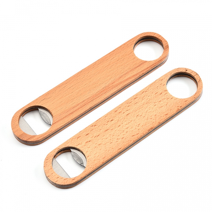 Large Wood Bottle Opener