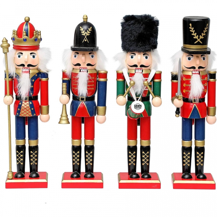 Traditional Painted Wooden Nutcracker Soldier Doll