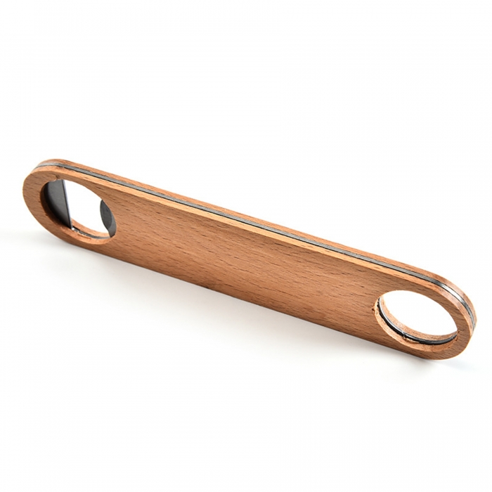 Large Wood Bottle Opener