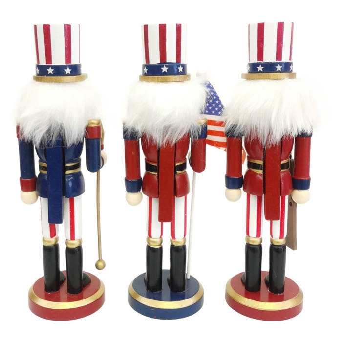 Traditional Painted Wooden Nutcracker American Soldier Doll