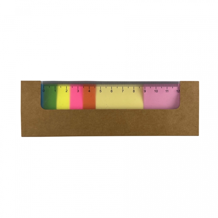 Sticky Notes Notebook Multi-color with Ruler