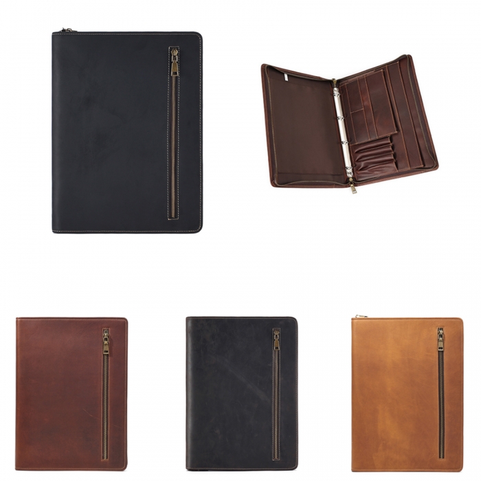 12.9“ Leather Zippered Padfolio