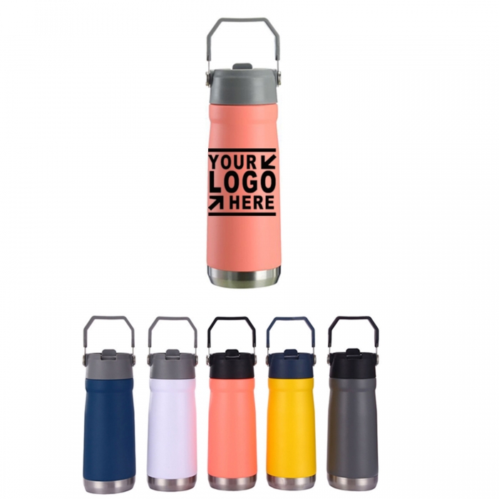 18Oz Stainless Steel Thermal Bottle w/ Handle