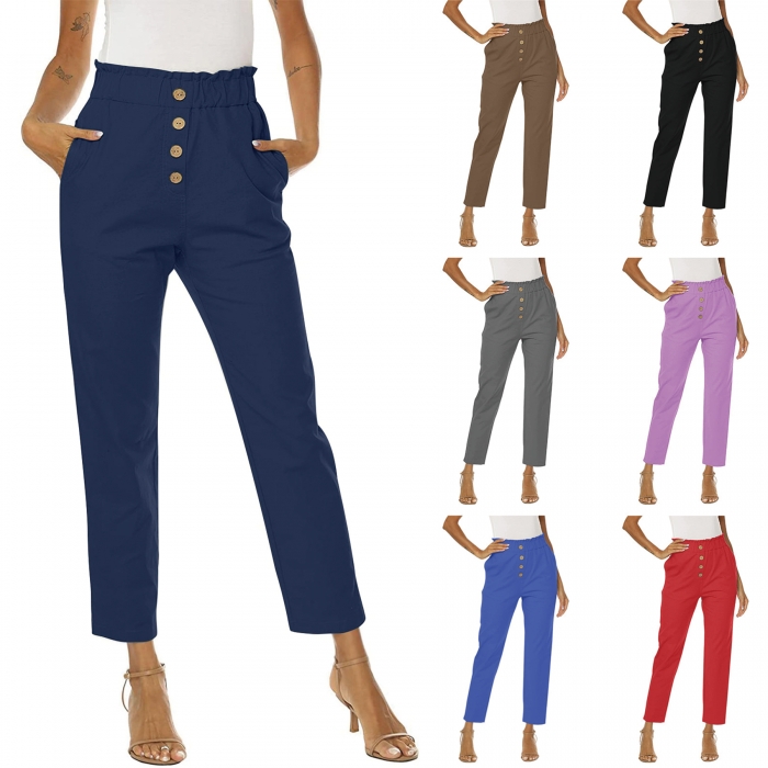 Womens Casual Loose Pants with Pockets