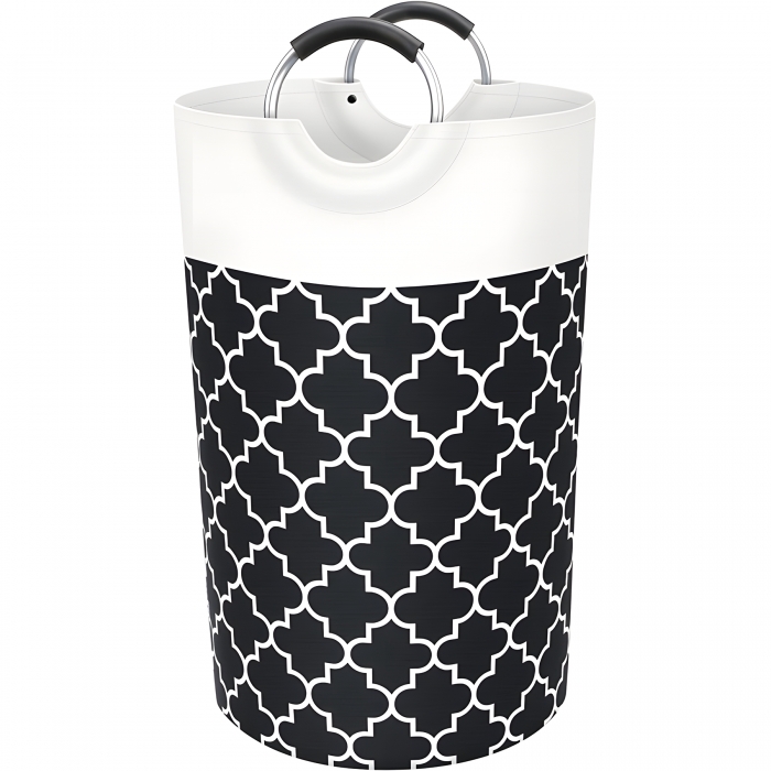 Folding Collapsible Laundry Basket with Aluminum Handle