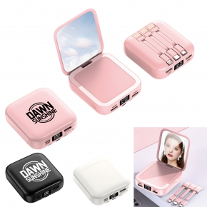 Mobile Battery with Makeup Mirror