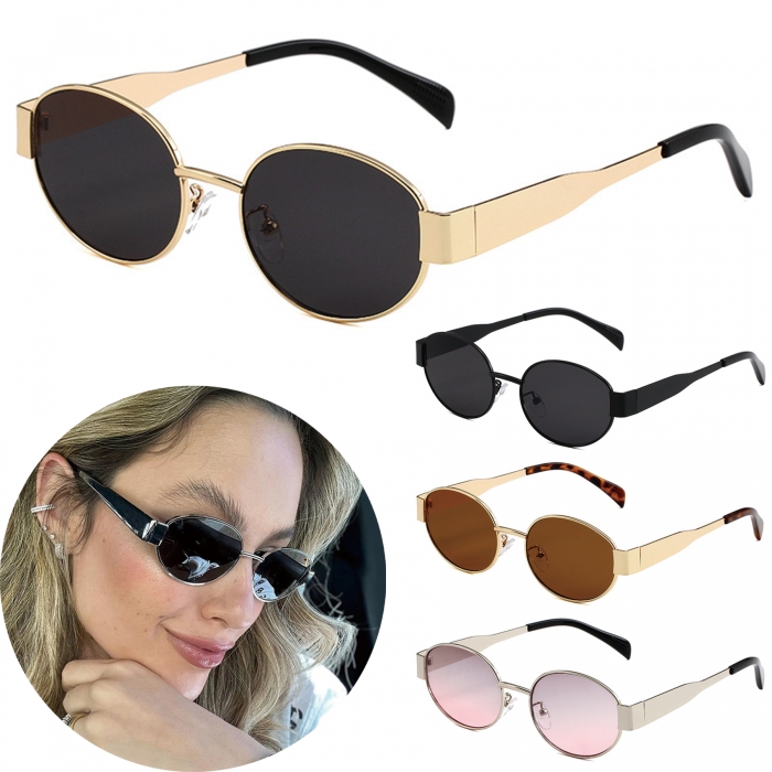 Retro Oval Sunglasses for Women & Men