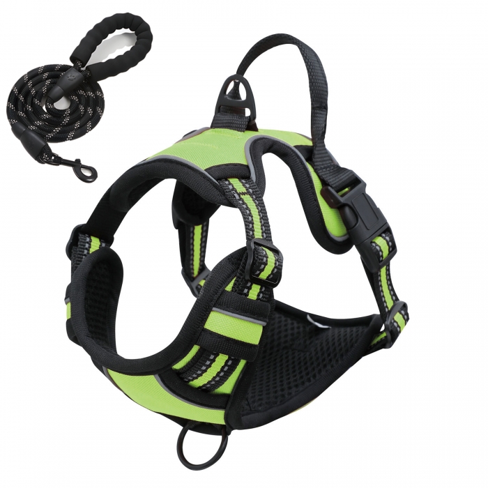 No Pull Adjustable Dog Harness with Leash