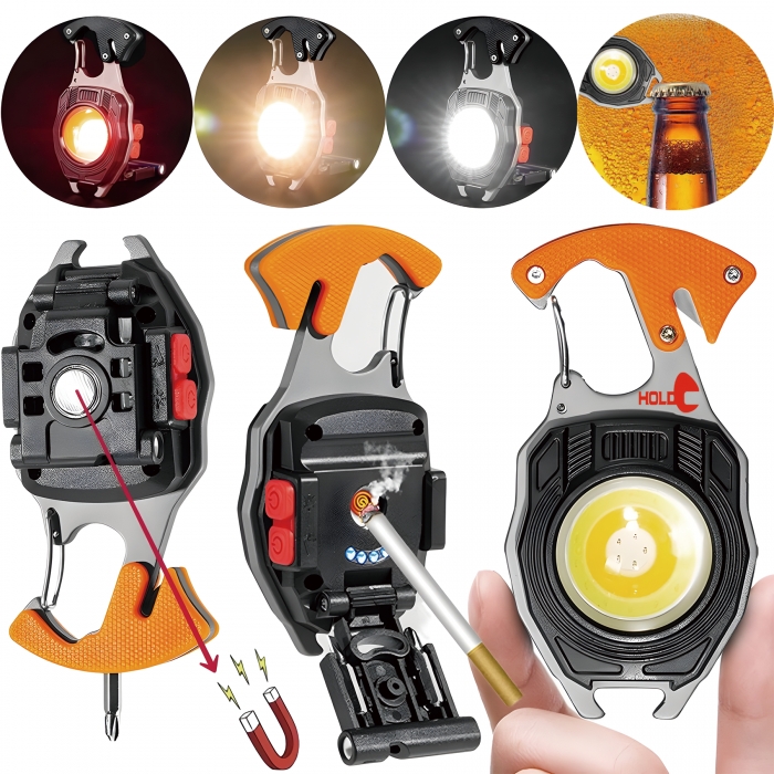 3-In-1 Pocket Flashlight Keychain