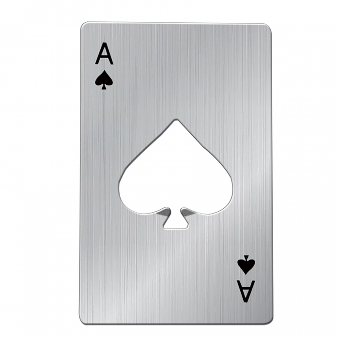 Ace of Spades Poker Card Bottle Openers