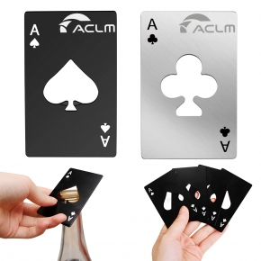 Ace of Spades Poker Card Bottle Openers