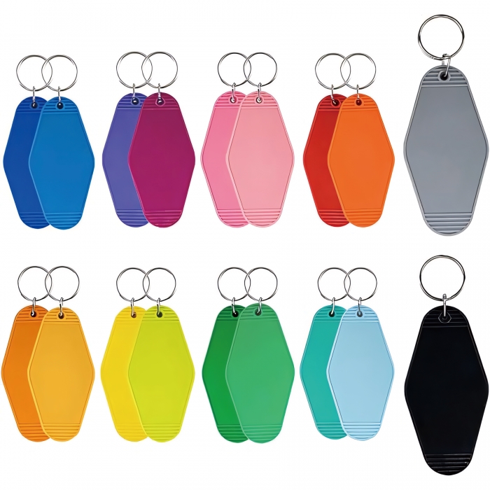 Full Color Plastic Hotel Keychain