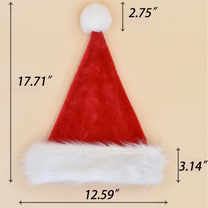 Plush Christmas Santa Hat