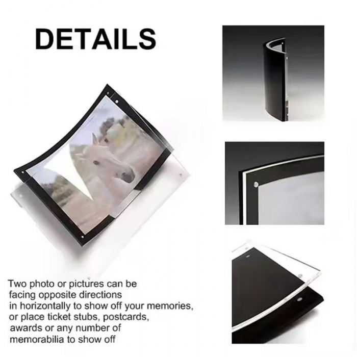 Curved Acrylic Photo Frame