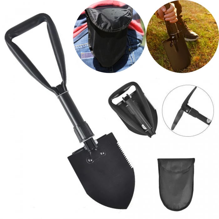 Foldable Shovel w/ Serrated Edge