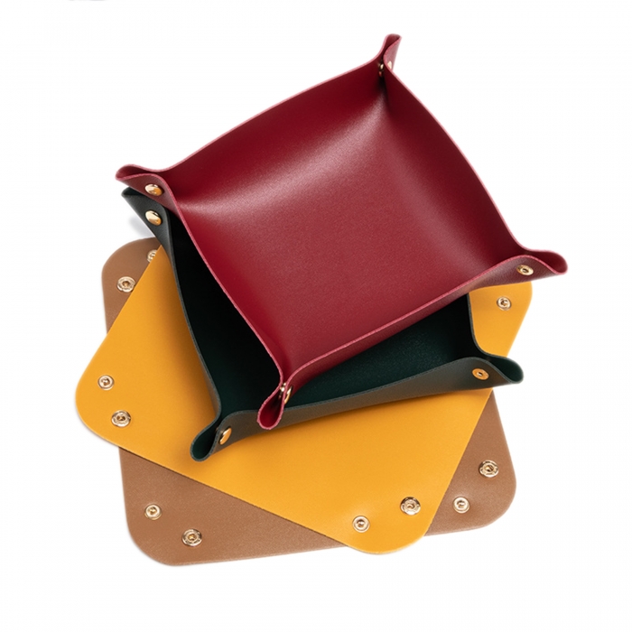 Foldable PU Leather Valet Tray