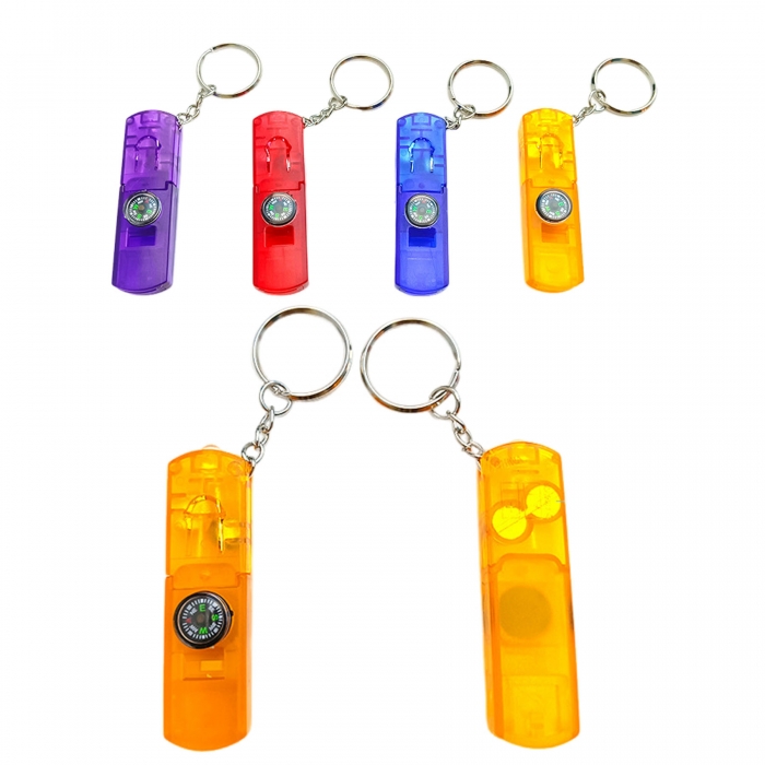 Multifunctional Lighting Whistle Keychain