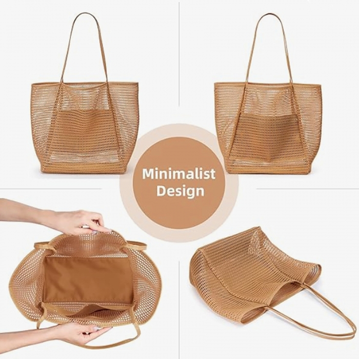Beach Mesh Tote Shoulder Bag